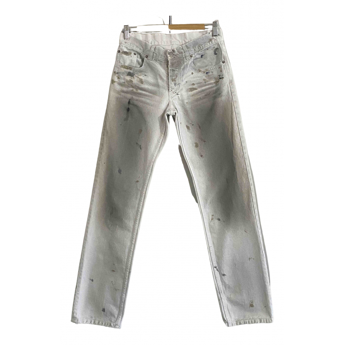 Straight jeans Helmut Lang White size 